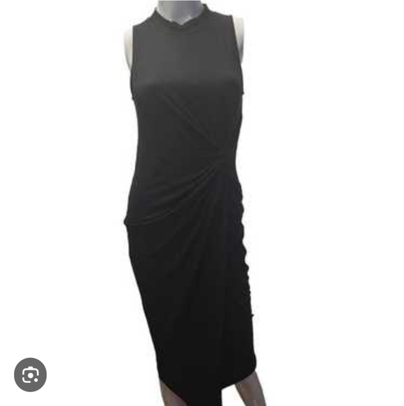 Abigail Ribbed Knit Twist Midi Dress - Picture 7 of 7